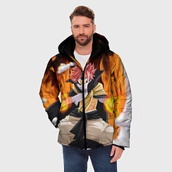 Куртка зимняя мужская FAIRY TAIL ХВОСТ ФЕИ, цвет: 3D-черный — фото 2