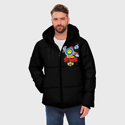 Куртка зимняя мужская BRAWL STARS NANI, цвет: 3D-черный — фото 2