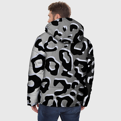 Мужская зимняя куртка Print / 3D-Черный – фото 4