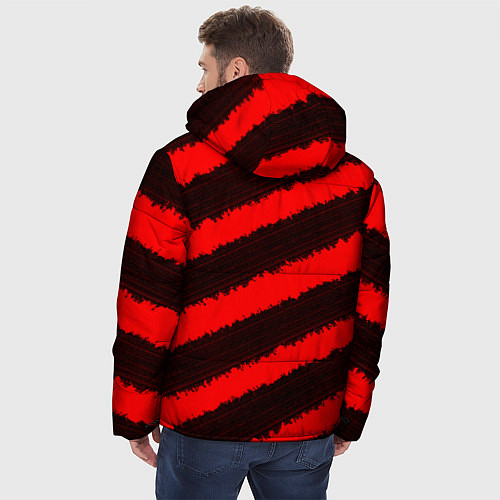 Мужская зимняя куртка Манчестер Юнайтед лого 2020 3D / 3D-Черный – фото 4