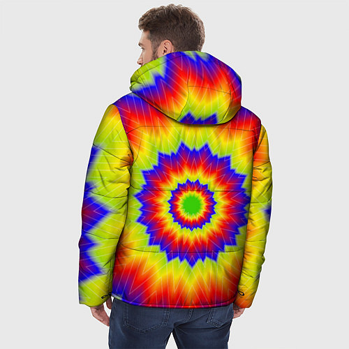 Мужская зимняя куртка Tie-Dye / 3D-Красный – фото 4