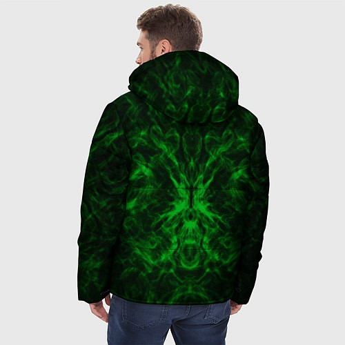 Мужская зимняя куртка Текстура / 3D-Черный – фото 4