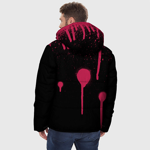 Мужская зимняя куртка Вандалы арт / 3D-Черный – фото 4
