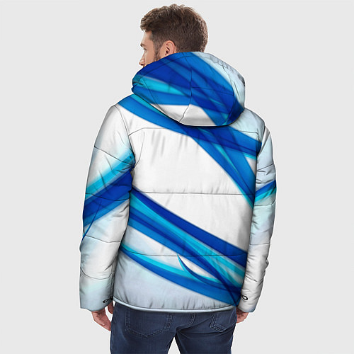 Мужская зимняя куртка STRIPES BLUE / 3D-Черный – фото 4