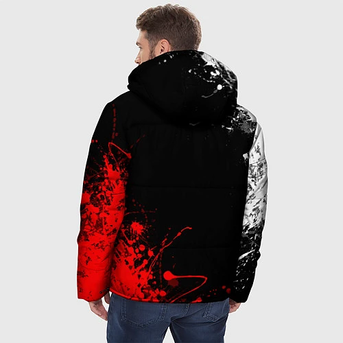 Мужская зимняя куртка CYBERPUNK 2077 / 3D-Черный – фото 4