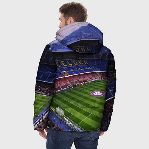 Мужская зимняя куртка FC BARCELONA / 3D-Черный – фото 4