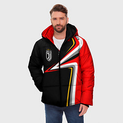 Куртка зимняя мужская Ювентус Униформа, цвет: 3D-черный — фото 2