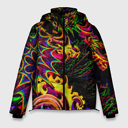 Куртка зимняя мужская МИМЕЗИС НЕОНОВЫЙ, цвет: 3D-черный