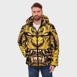 Куртка зимняя мужская Тигровая маска Ханья, цвет: 3D-черный — фото 2