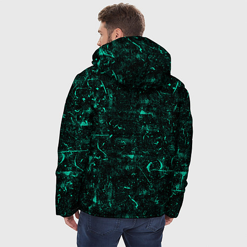 Мужская зимняя куртка Тотемная сова / 3D-Черный – фото 4