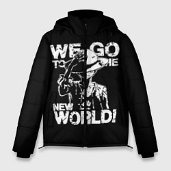 Куртка зимняя мужская WE GO TO THE NEW WORLD!, цвет: 3D-красный