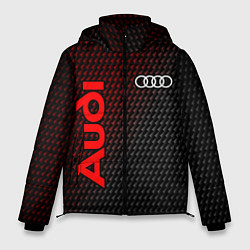 Куртка зимняя мужская AUDI АУДИ, цвет: 3D-черный