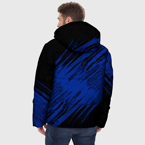 Мужская зимняя куртка ПСЖ / 3D-Черный – фото 4