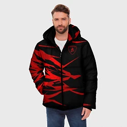 Куртка зимняя мужская Lamborghini, цвет: 3D-черный — фото 2