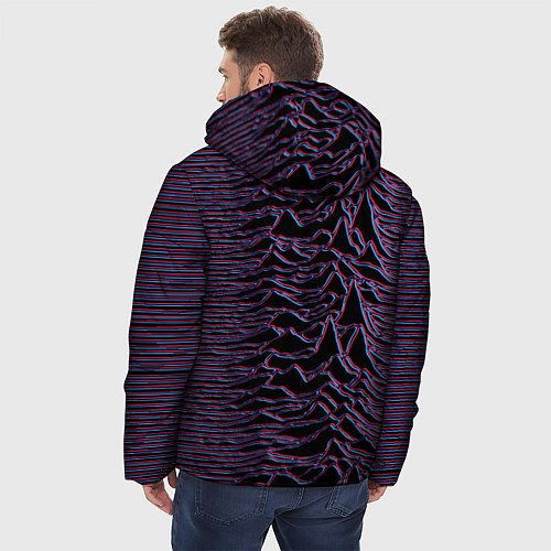 Мужская зимняя куртка Joy Division Glitch / 3D-Черный – фото 4