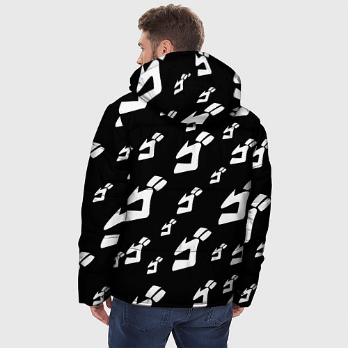 Мужская зимняя куртка JoJo Bizarre Adventure / 3D-Черный – фото 4