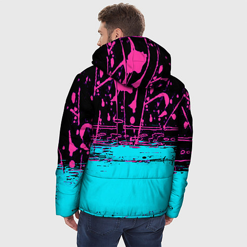 Мужская зимняя куртка Fall Guys / 3D-Черный – фото 4