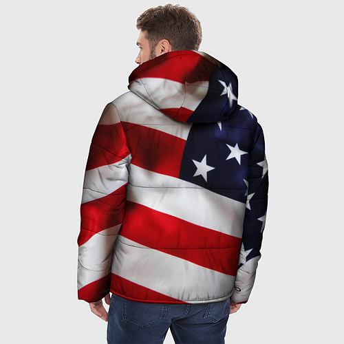 Мужская зимняя куртка США USA / 3D-Черный – фото 4
