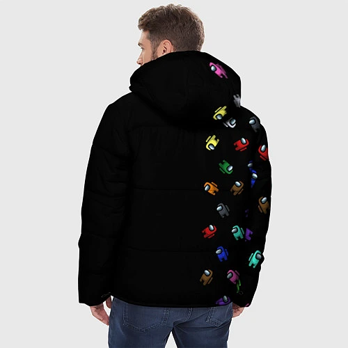 Мужская зимняя куртка AMONG US - Impostor / 3D-Черный – фото 4