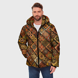 Куртка зимняя мужская СЛАВЯНСКАЯ СИМВОЛИКА, цвет: 3D-черный — фото 2