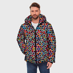 Куртка зимняя мужская COLORS, цвет: 3D-черный — фото 2