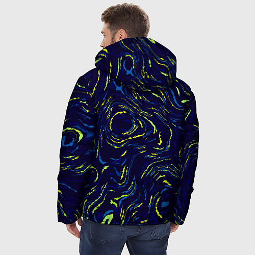 Мужская зимняя куртка Among Us Van Gogh Style / 3D-Черный – фото 4
