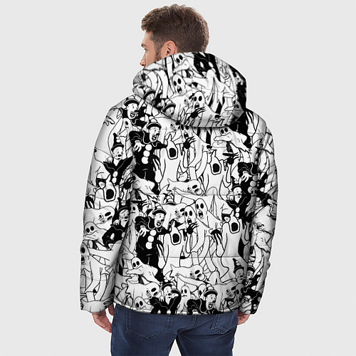 Мужская зимняя куртка GHOSTEMANE / 3D-Светло-серый – фото 4