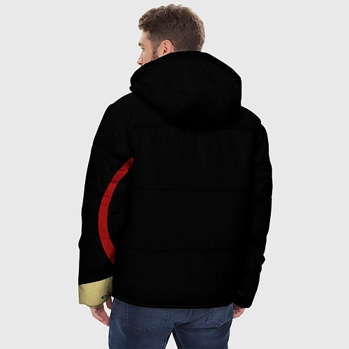Мужская зимняя куртка Умный и креативный / 3D-Черный – фото 4