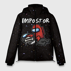 Куртка зимняя мужская AMONG US - IMPOSTOR, цвет: 3D-черный