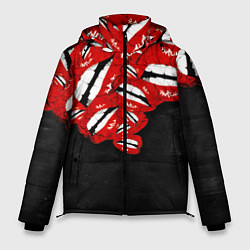 Куртка зимняя мужская Губы, цвет: 3D-черный