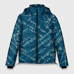 Куртка зимняя мужская Математика, цвет: 3D-черный