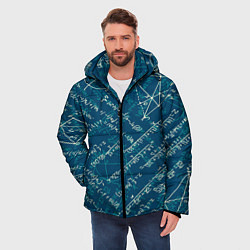 Куртка зимняя мужская Математика, цвет: 3D-черный — фото 2