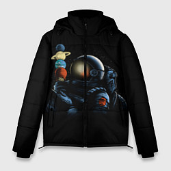 Куртка зимняя мужская Астронавт мороженкой, цвет: 3D-красный
