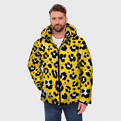 Куртка зимняя мужская Леопард, цвет: 3D-черный — фото 2