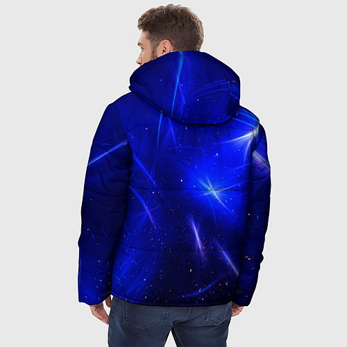 Мужская зимняя куртка Космический вихрь / 3D-Черный – фото 4