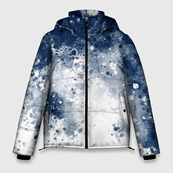 Куртка зимняя мужская Чернильные капли, цвет: 3D-светло-серый