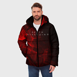 Куртка зимняя мужская DEATH STRANDING S, цвет: 3D-черный — фото 2