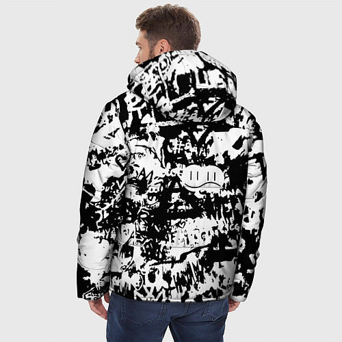 Мужская зимняя куртка Graffiti / 3D-Черный – фото 4