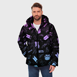 Куртка зимняя мужская BTS, цвет: 3D-светло-серый — фото 2