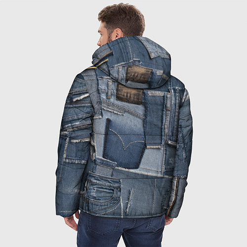 Мужская зимняя куртка Jeans life / 3D-Красный – фото 4