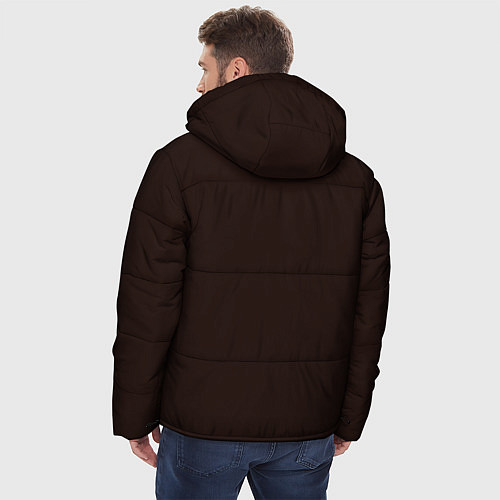 Мужская зимняя куртка Нет боли, нет роста / 3D-Черный – фото 4