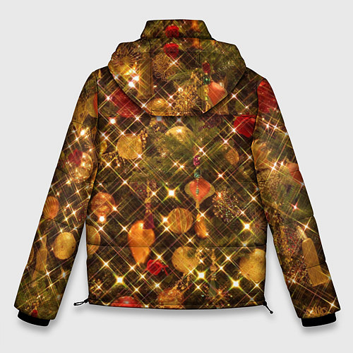 Мужская зимняя куртка Новый Год / 3D-Красный – фото 2