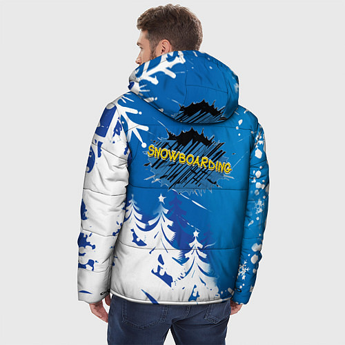 Мужская зимняя куртка Brawl Stars Snowboarding / 3D-Черный – фото 4