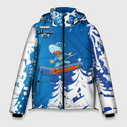 Куртка зимняя мужская Brawl Stars Snowboarding, цвет: 3D-черный