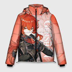 Куртка зимняя мужская GENSHIN IMPACT, ДИЛЮК, цвет: 3D-черный