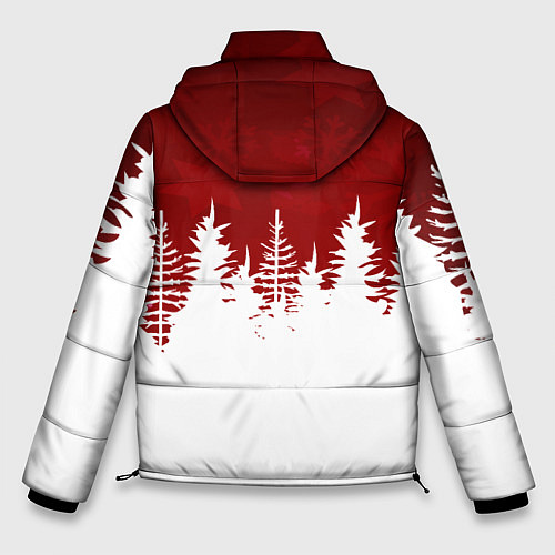 Мужская зимняя куртка Санта по харду / 3D-Красный – фото 2