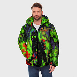 Куртка зимняя мужская Граффити, цвет: 3D-красный — фото 2