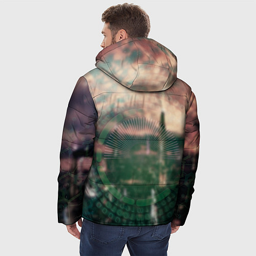 Мужская зимняя куртка Аска Евангелион / 3D-Черный – фото 4