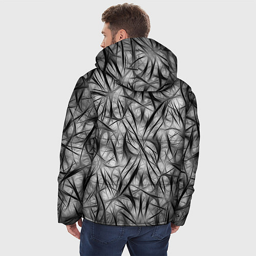 Мужская зимняя куртка The Witcher / 3D-Черный – фото 4