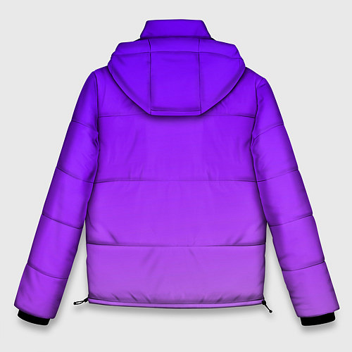 Мужская зимняя куртка Фиолетовый космос / 3D-Светло-серый – фото 2